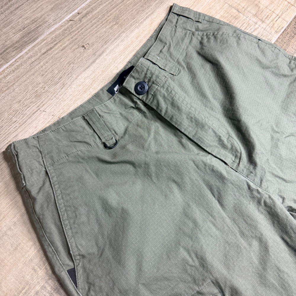 Nike SB Flex Cargo Pants Olive Green Ripstop Skateboarding AT3494-222 Mens 32 - Picture 5 of 16